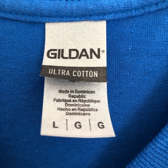 Gildan Youth Night Bright Blue Tee - Picture 5 of 5